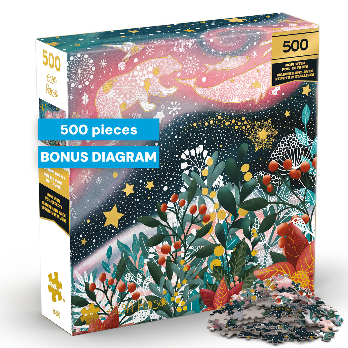 Gold Collection: Celestial Animals 500 Piece Puzzle