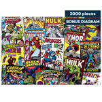 Silver Select: Marvel Comic Collage 2000 Piece Puzzle