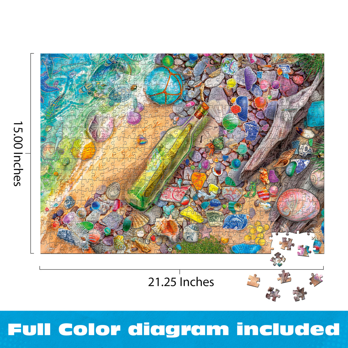 Silver Select - Aimee Stewart: Beachcomber's Bounty 500 Piece Puzzle