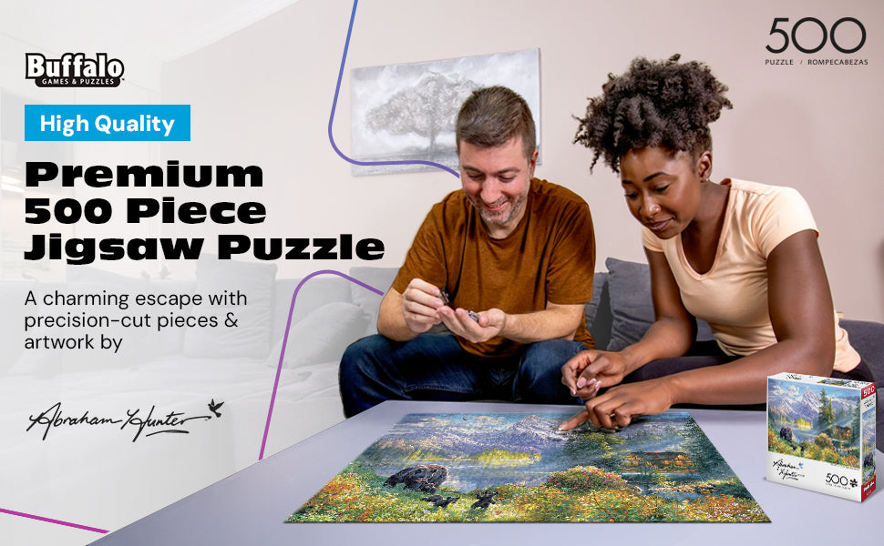 Abraham Hunter Mountain Morning 500 Piece Jigsaw Puzzle