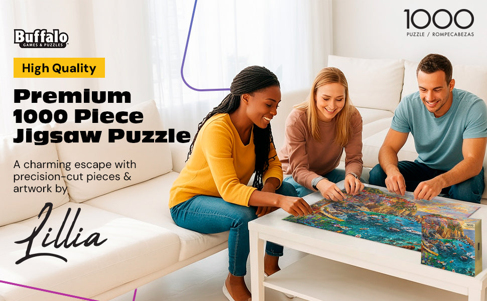 Gold Collection: Cinque Terre Seas – 1000 Piece Jigsaw Puzzle