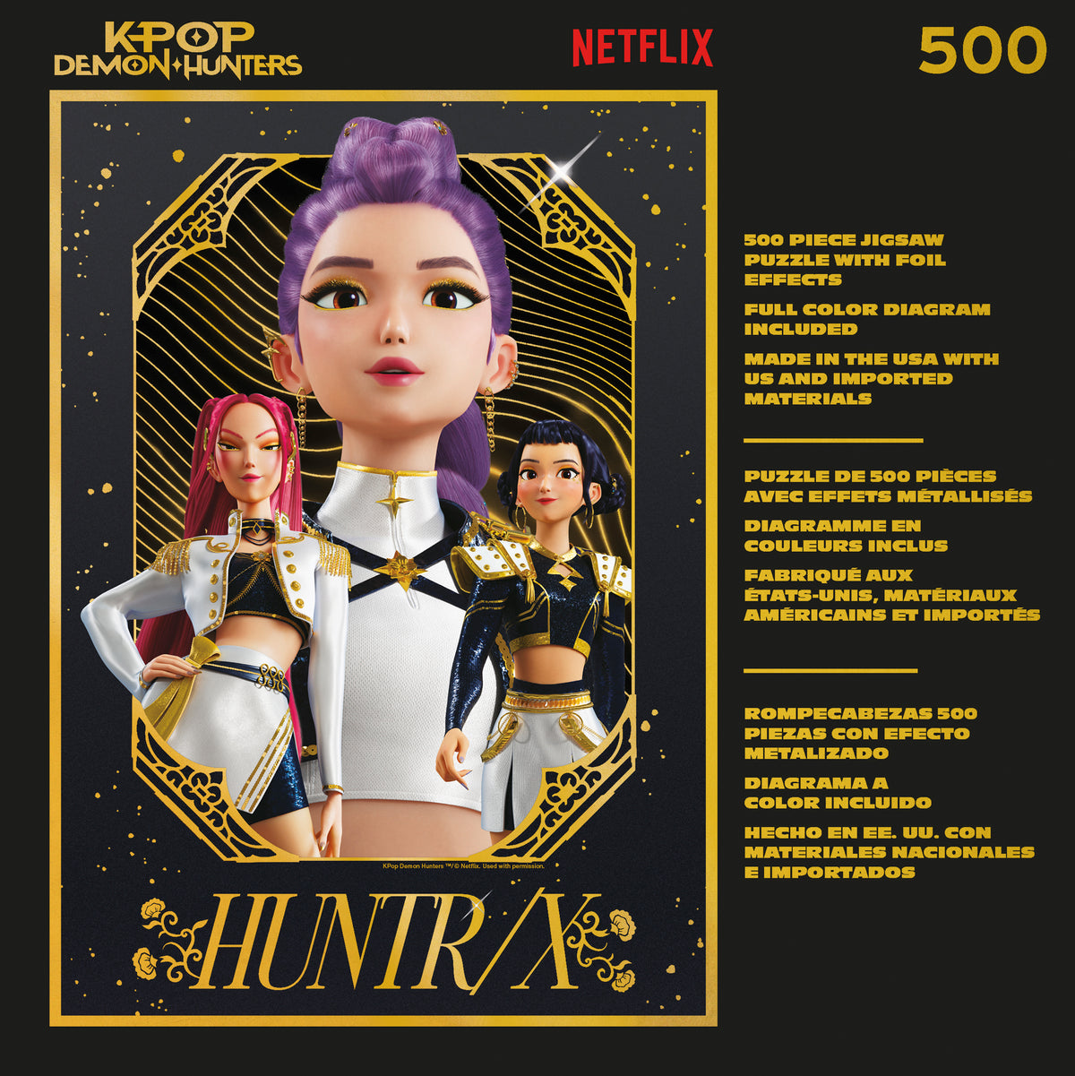 Gold Collection: KPop Demon Hunters Golden Huntrix 500 Piece Puzzle