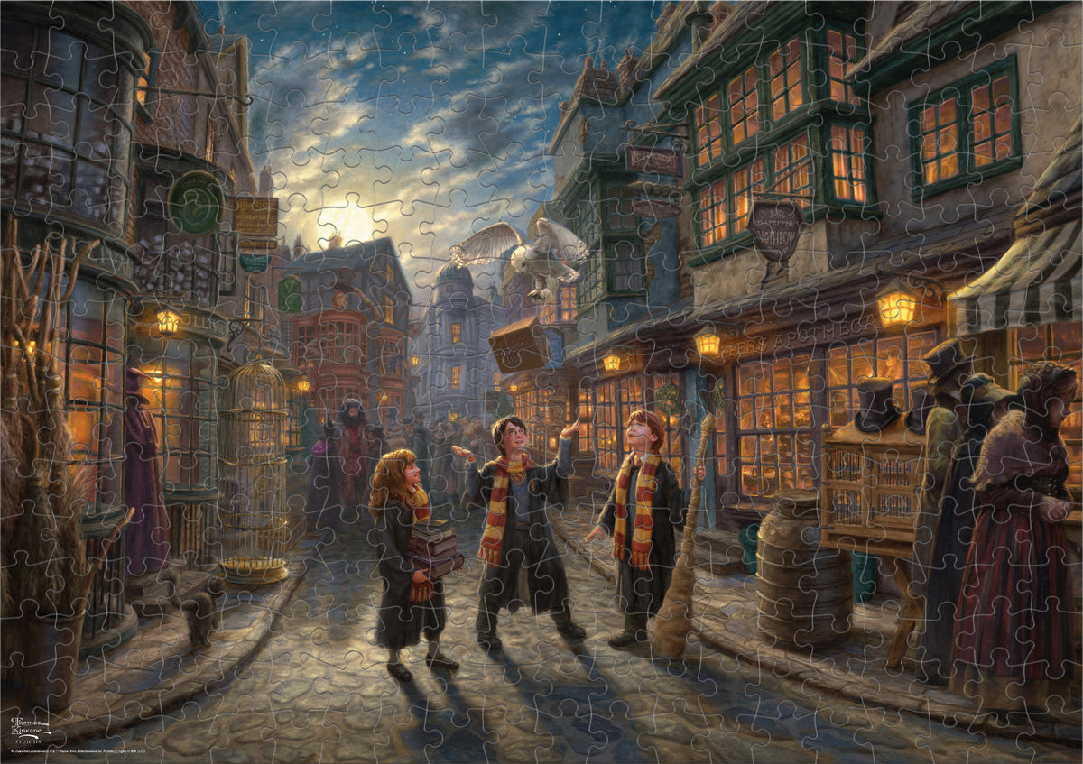 Silver Select: Harry Potter: Diagon Alley (Thomas Kinkade) 500 Piece Puzzle