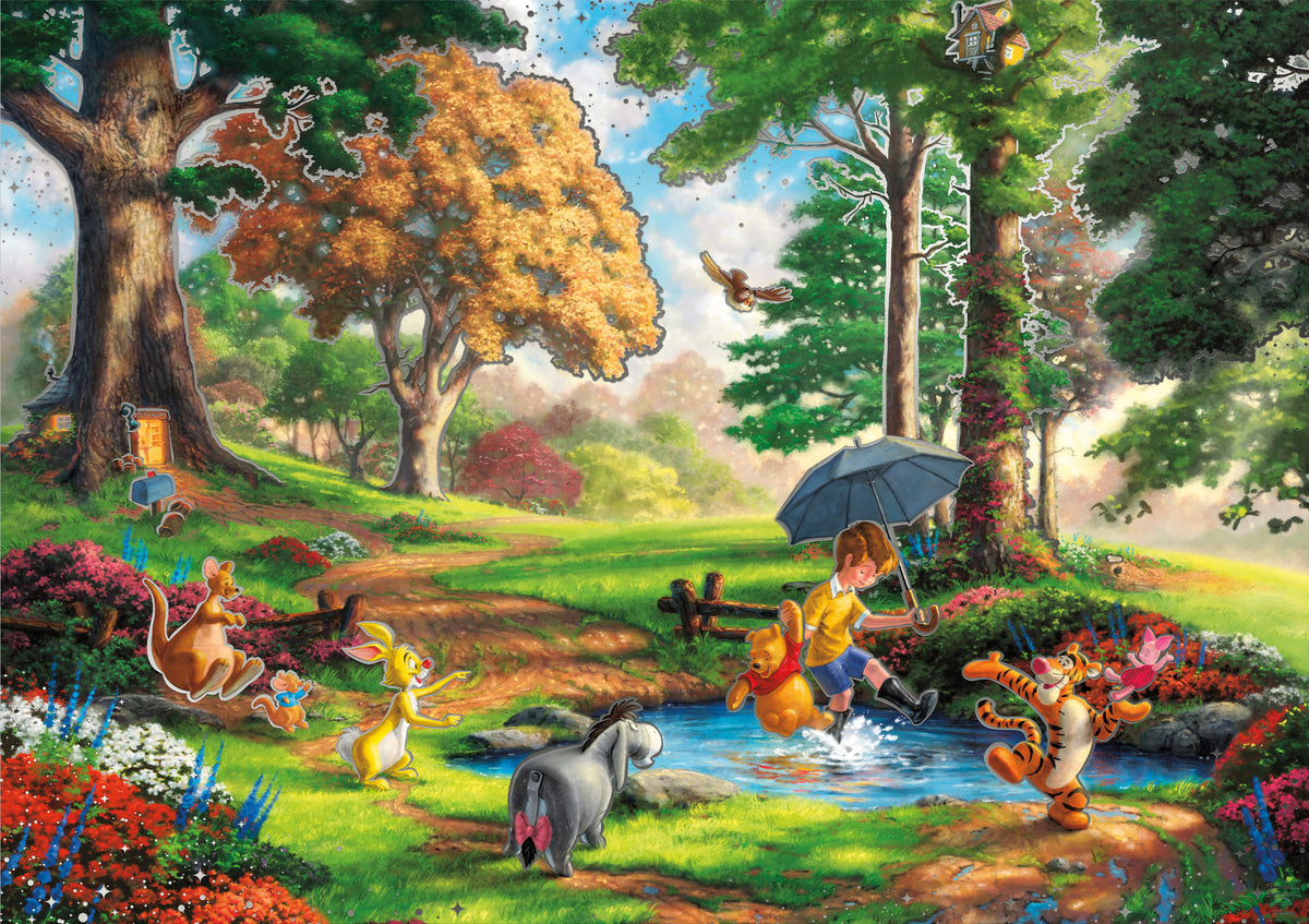 Thomas Kinkade Disney Silver Select: Winnie the Pooh 500 Piece Puzzle