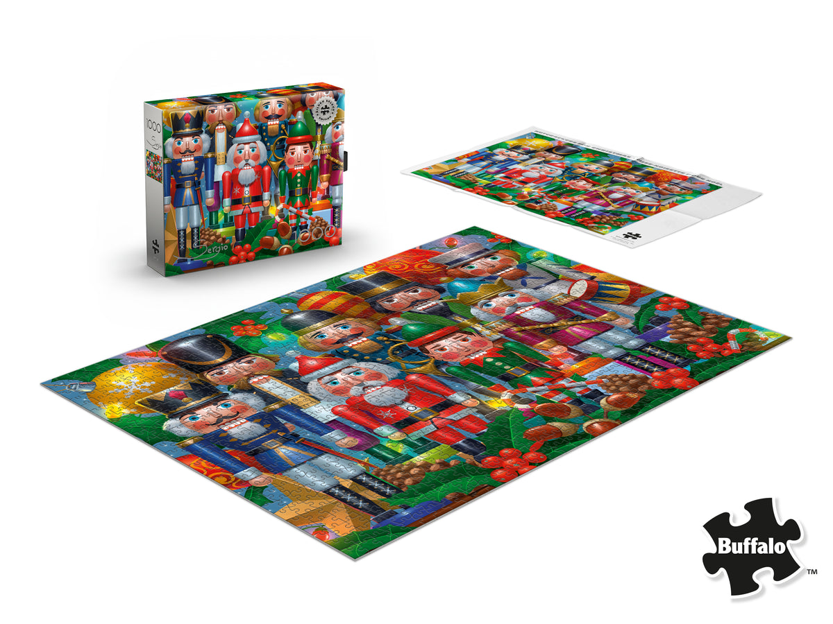 Silver Select Nutcrackers for Christmas 1000 Piece Puzzle