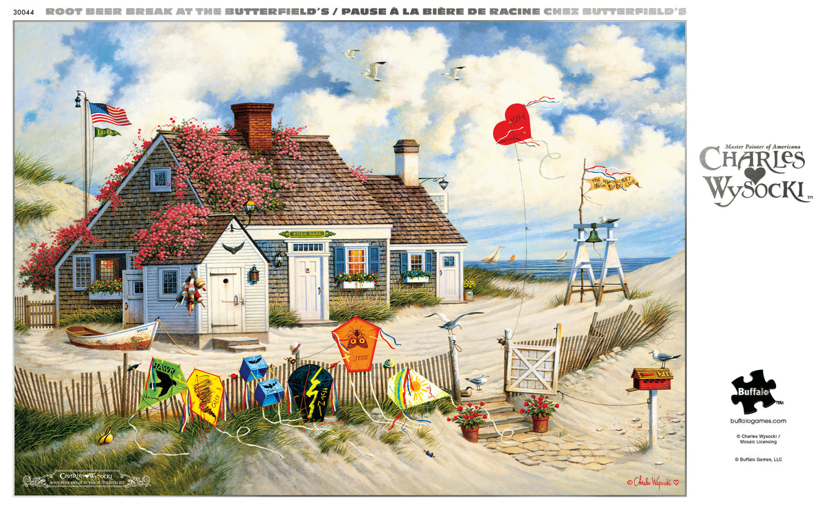 Charles Wysocki - Silver Select: Rootbeer Break at the Butterfields 500 Piece Puzzle
