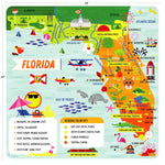Little Buffalo State Puzzle 49-Piece Florida Jigsaw Puzzle - Kids Puzzles: Ages 4+