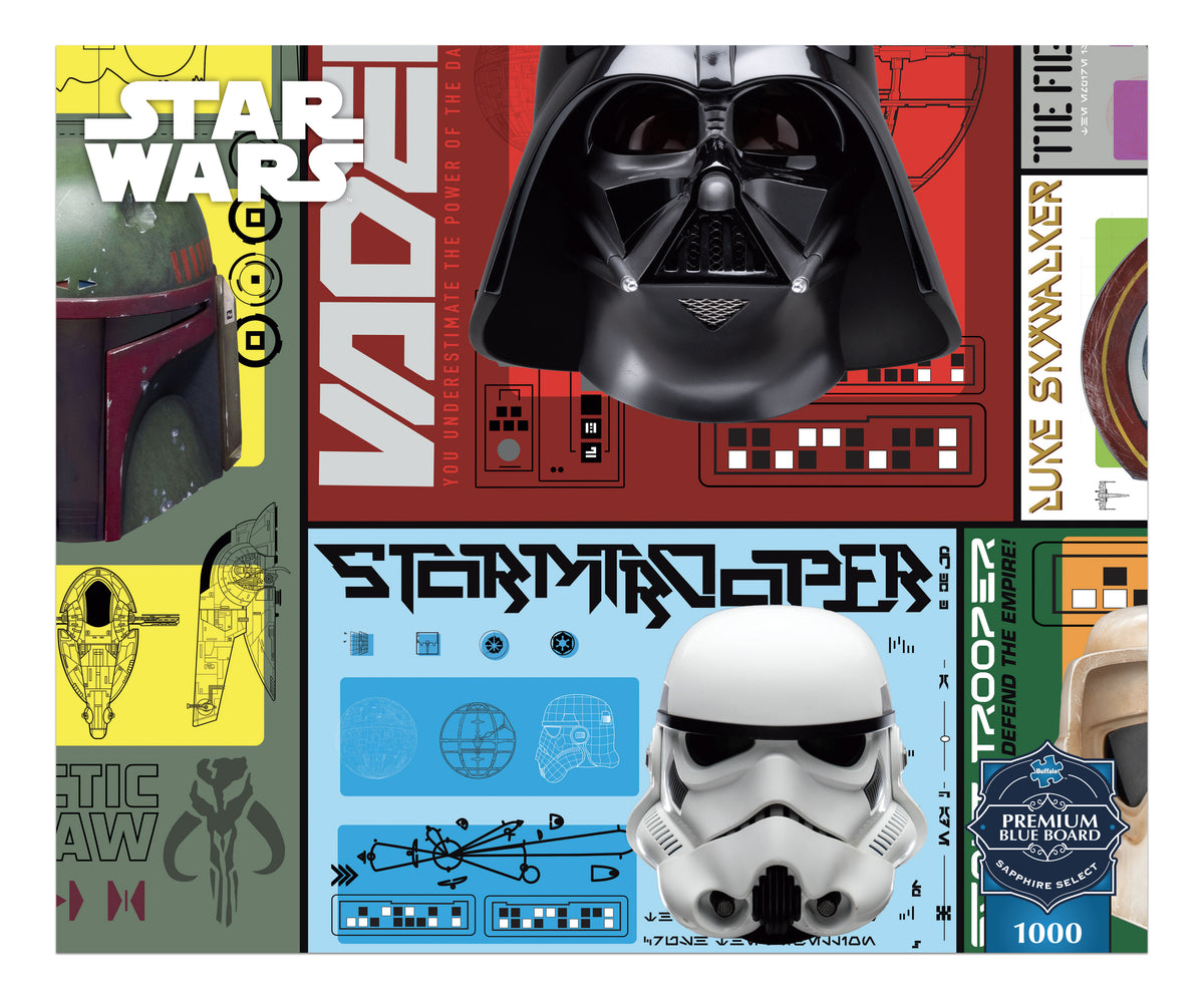 Star Wars Helmets 1000 Piece puzzle for Adults - Sapphire Select