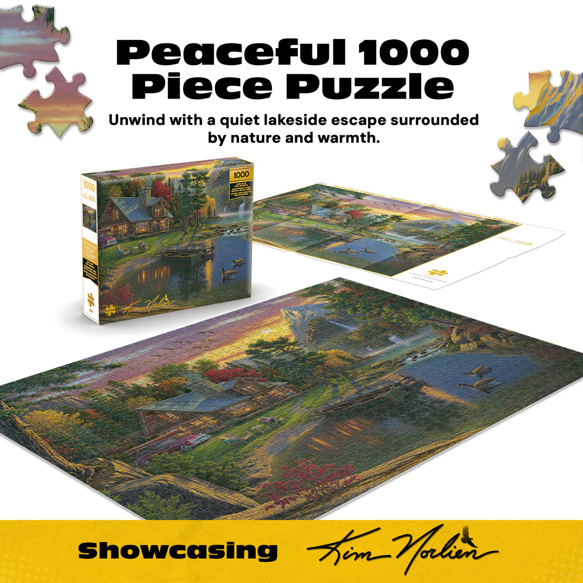 Gold Collection: Mountain Paradise 1000 Piece Puzzle