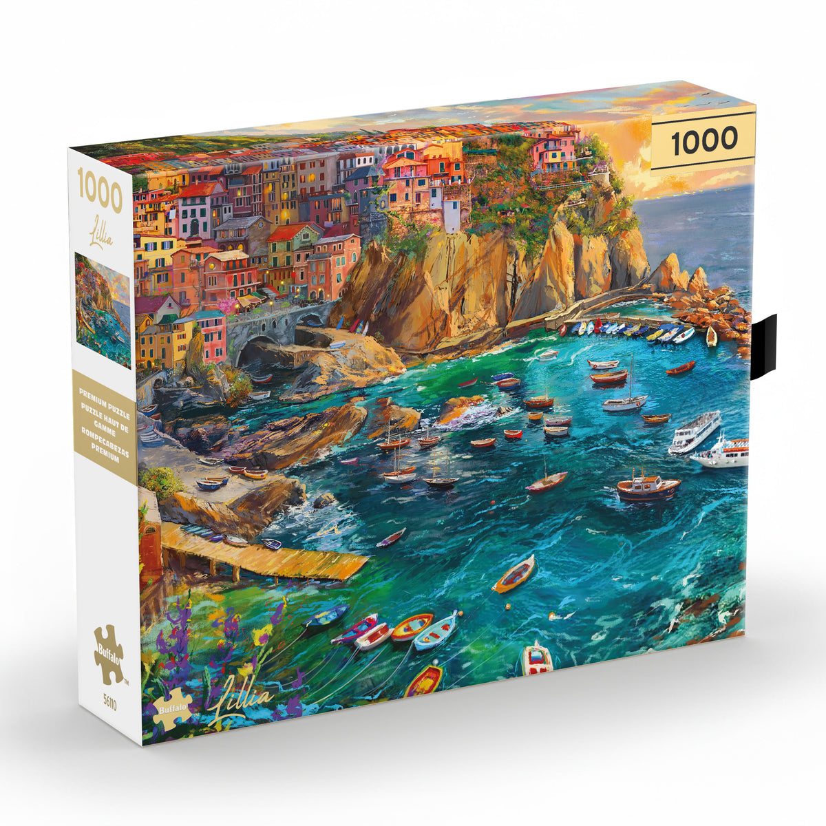 Gold Collection: Cinque Terre Seas – 1000 Piece Jigsaw Puzzle