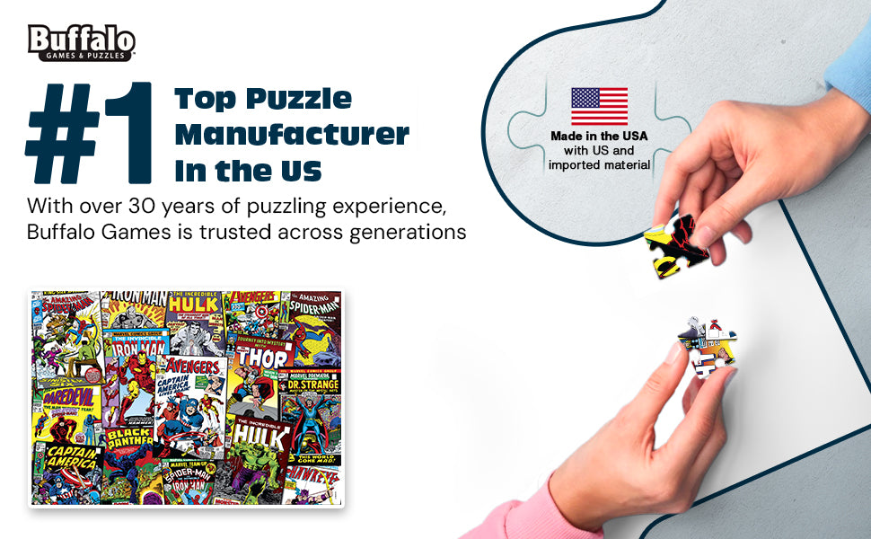 Silver Select: Marvel Comic Collage 2000 Piece Puzzle