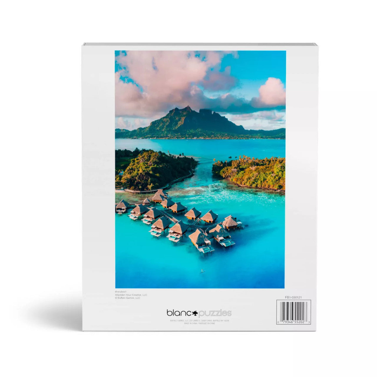 blanc Bora Bora Blue 500 Piece Jigsaw Puzzle