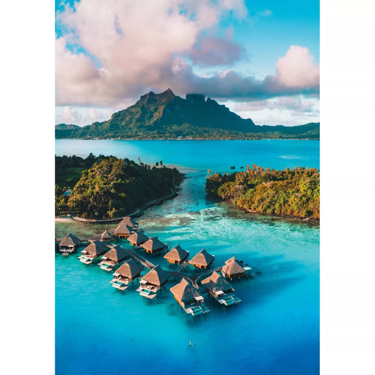 blanc Bora Bora Blue 500 Piece Jigsaw Puzzle