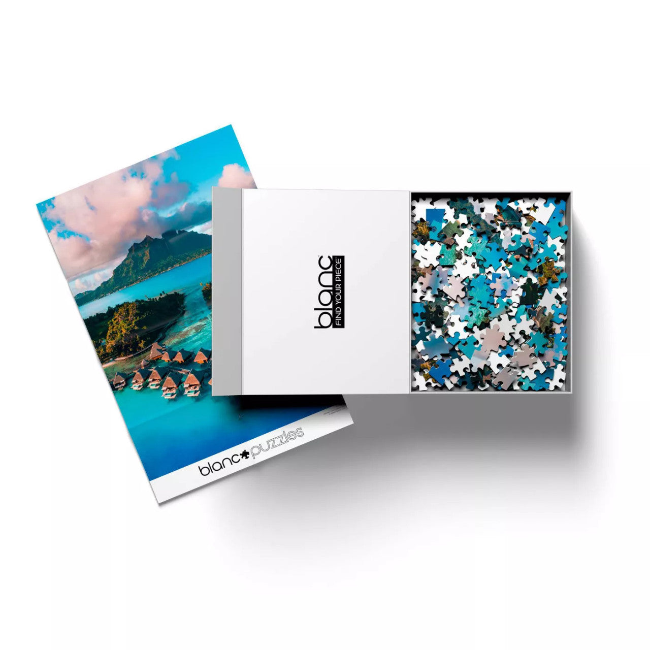 blanc Bora Bora Blue 500 Piece Jigsaw Puzzle