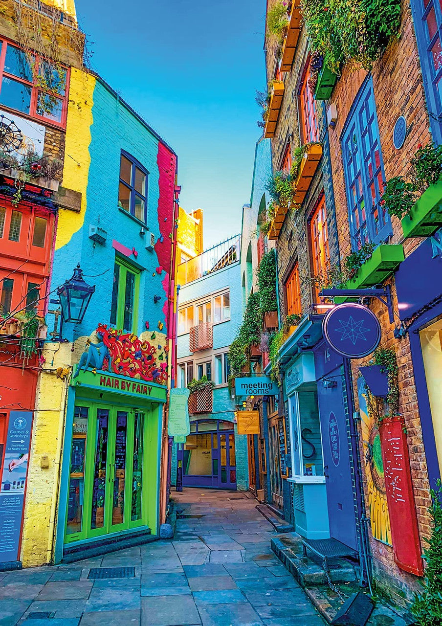 blanc Bright London Streets 500 Piece Jigsaw Puzzle