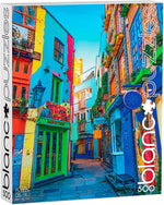 blanc Bright London Streets 500 Piece Jigsaw Puzzle