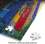 blanc Bright London Streets 500 Piece Jigsaw Puzzle
