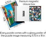 blanc Bright London Streets 500 Piece Jigsaw Puzzle