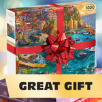 Gold Collection: Cinque Terre Seas – 1000 Piece Jigsaw Puzzle