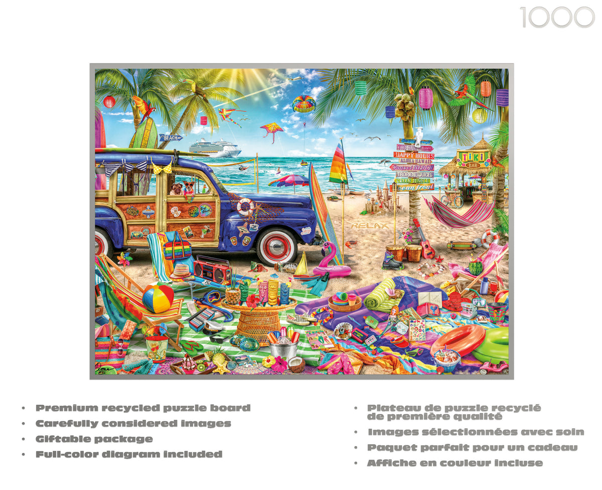 Aimee Stewart - Beach Vacation - 1000 Piece Silver Select Jigsaw Puzzle