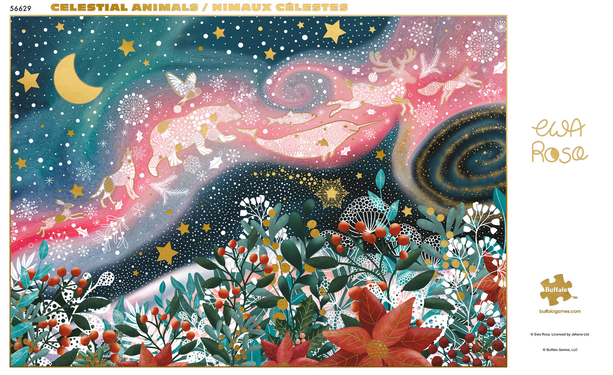 Gold Collection: Celestial Animals 500 Piece Puzzle