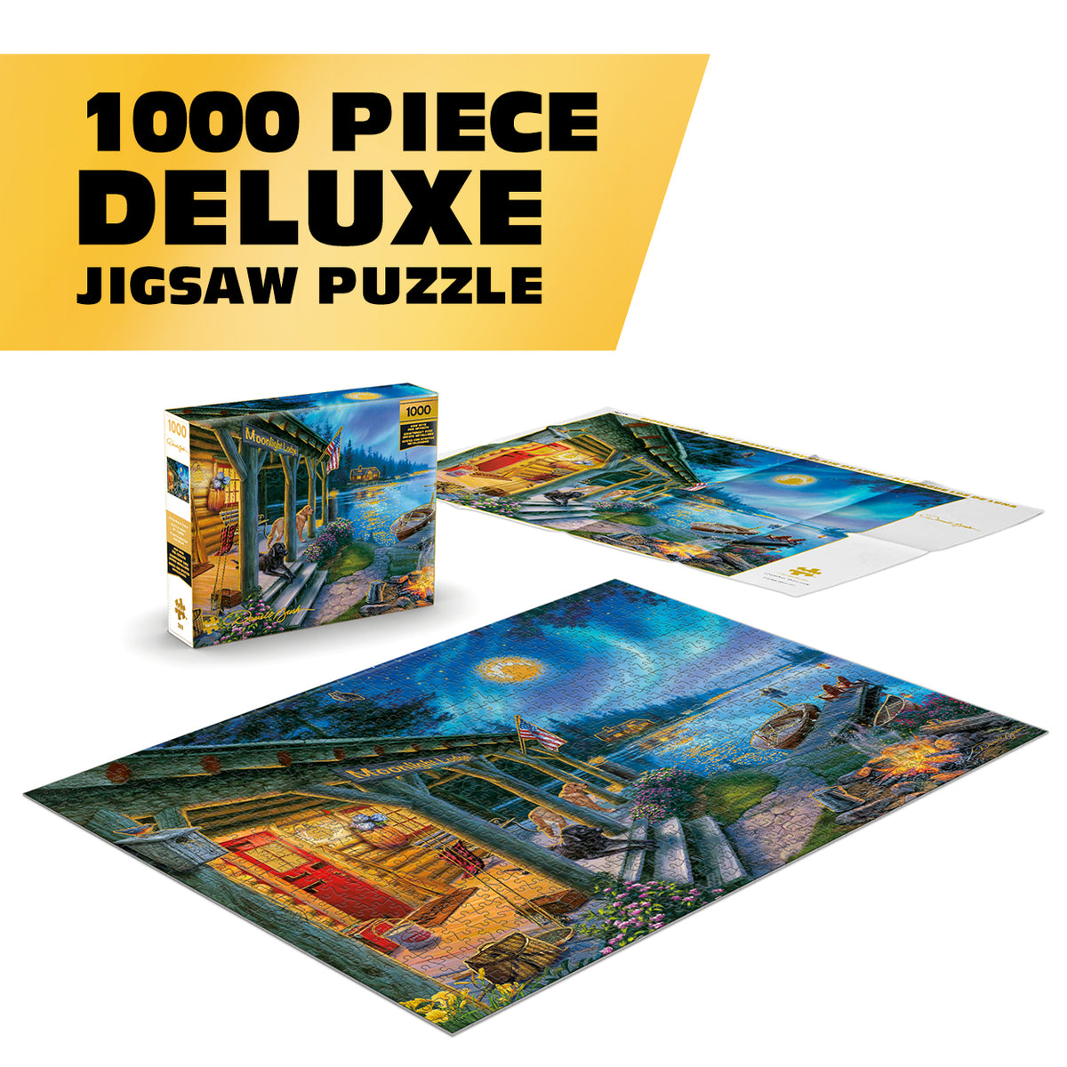 Gold Collection: Moonlight Lodge 1000 Jigsaw Puzzle