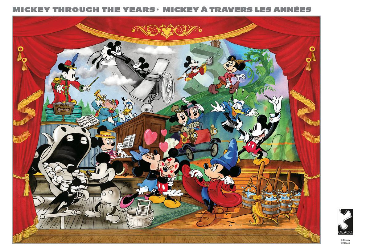 Silver Select: Thomas Kinkade: Mickey Through the Years 1000 Piece Puzzle