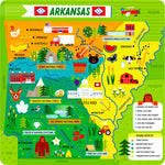 Little Buffalo State Puzzle 49-Piece Arkansas Jigsaw Puzzle - Kids Puzzles: Ages 4+