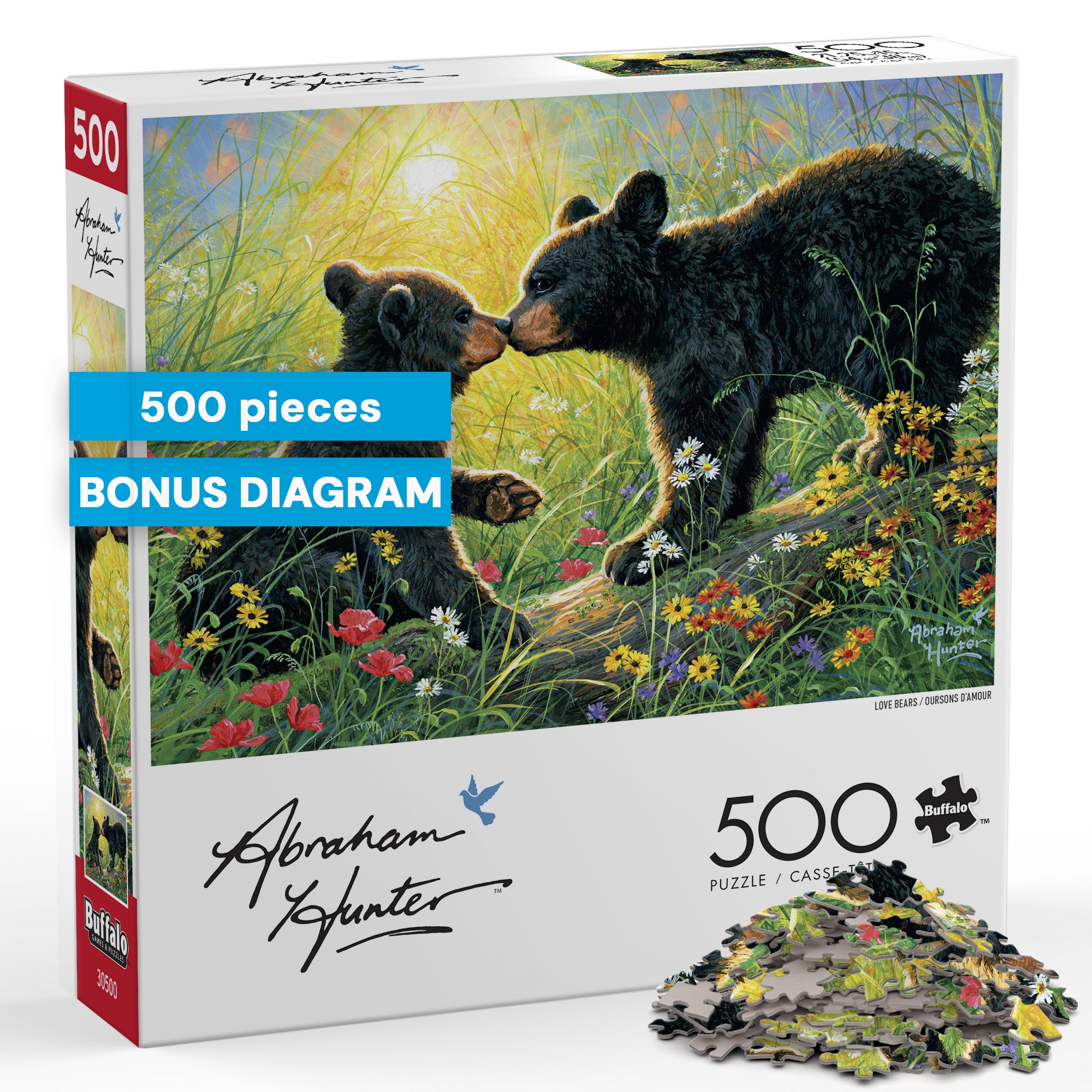 500pc Abraham Hunter: Love Bears