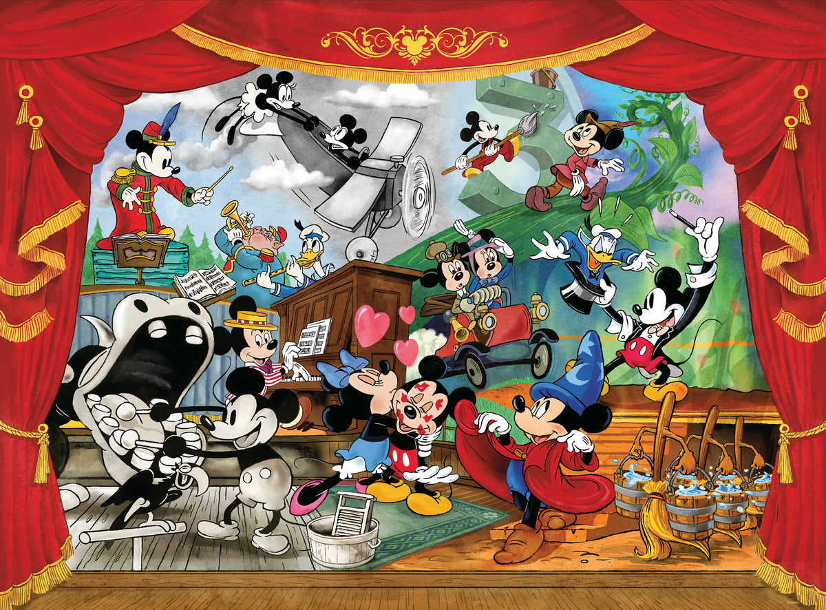 Silver Select: Thomas Kinkade: Mickey Through the Years 1000 Piece Puzzle