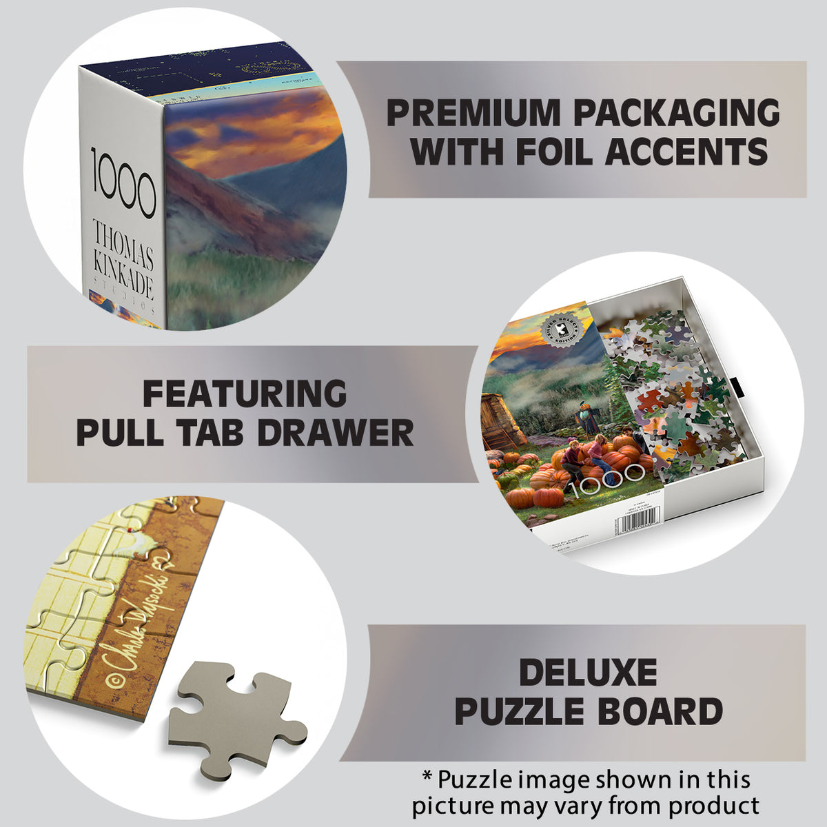 Ceaco Silver Select - Thomas Kinkade Harry Potter - Hagrid’s Hut - 1000 Piece Silver Select Jigsaw Puzzle
