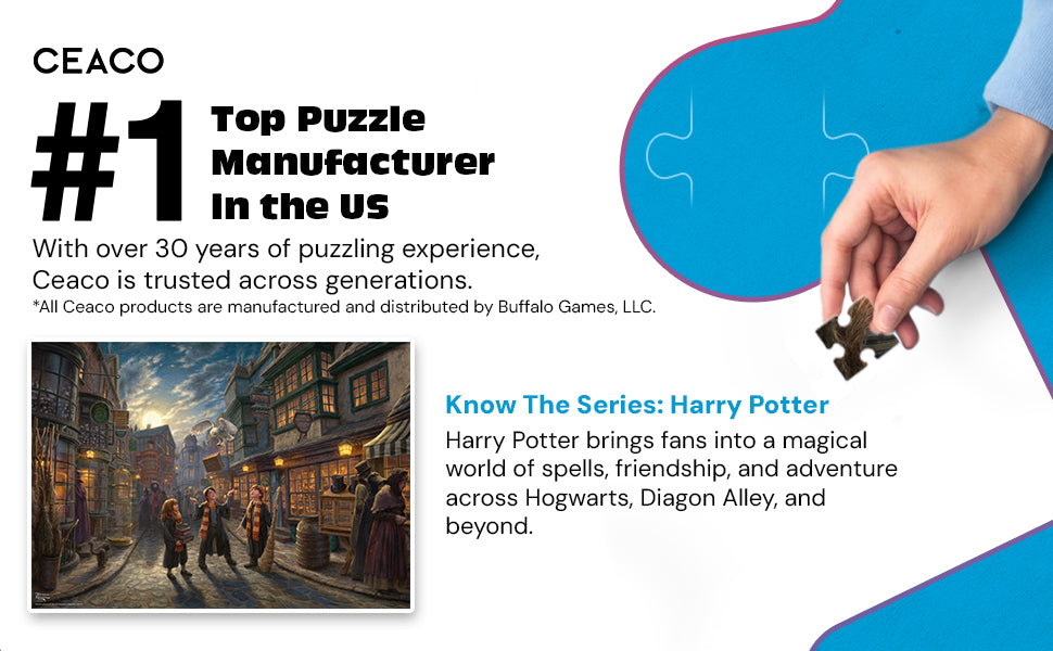 Silver Select: Harry Potter: Diagon Alley (Thomas Kinkade) 500 Piece Puzzle