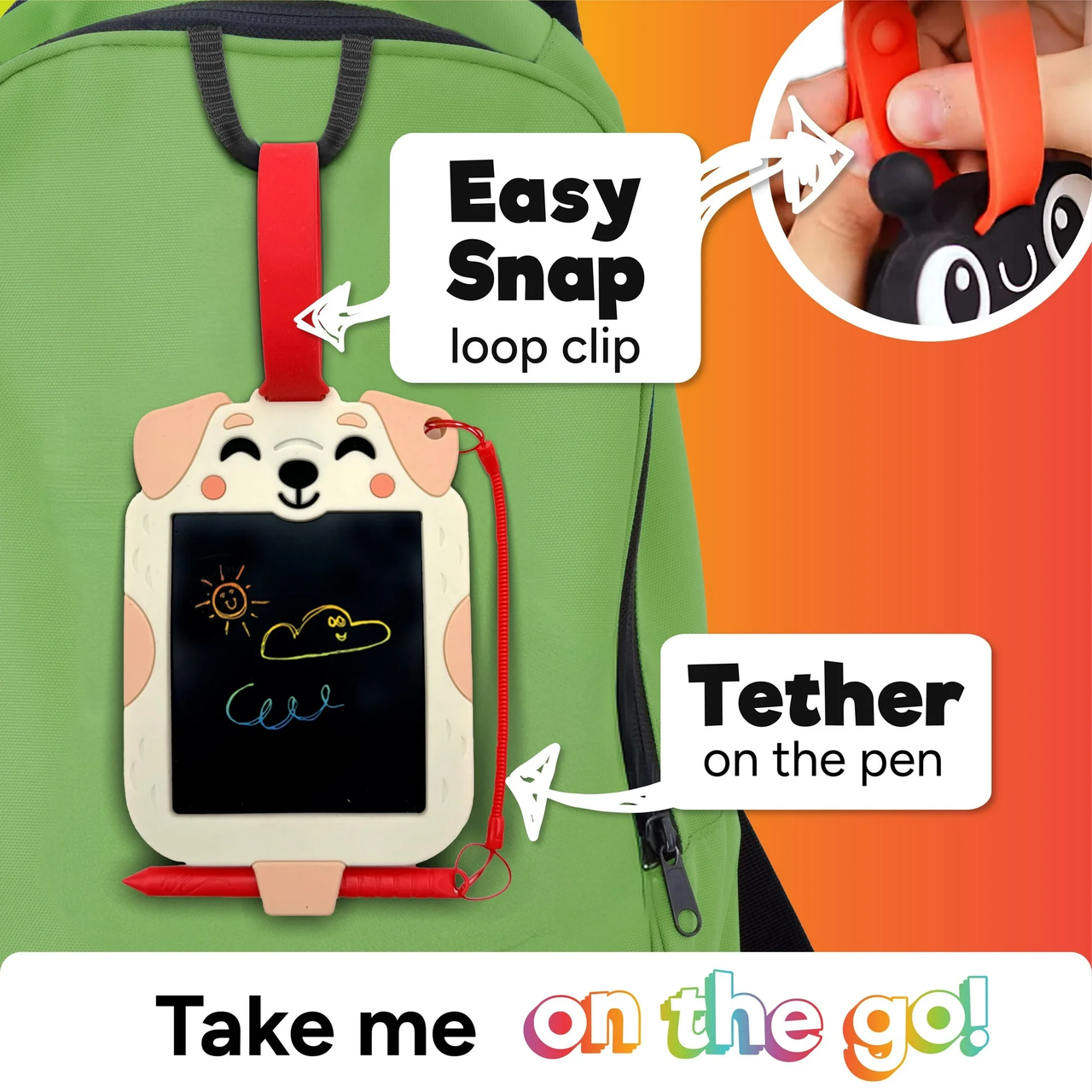 Scribble Pals Dino Portable Doodle Tablet for Children: Boogie Board™