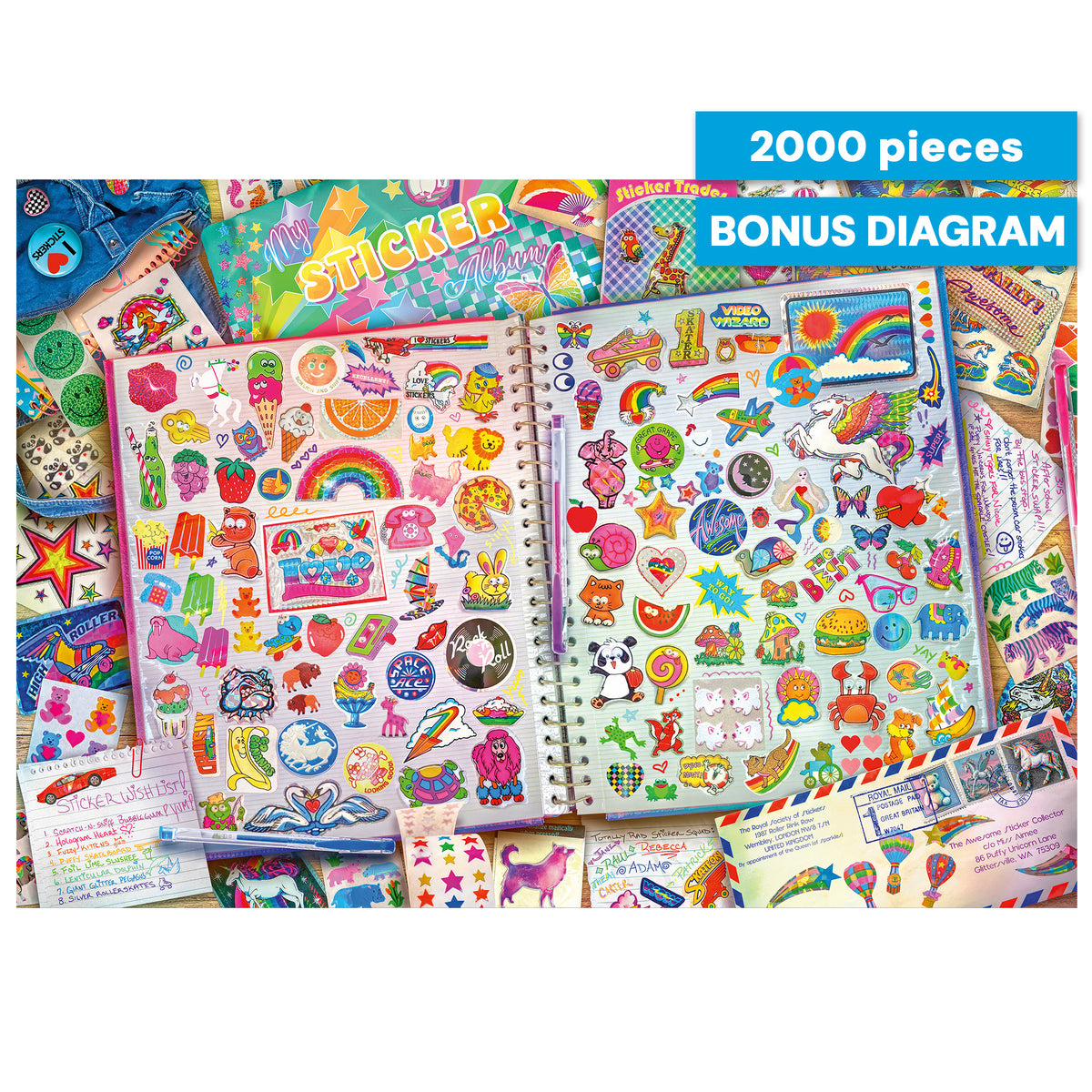 Aimee Stewart: My Rad Sticker Collection 1987 - 2000 Piece Puzzle
