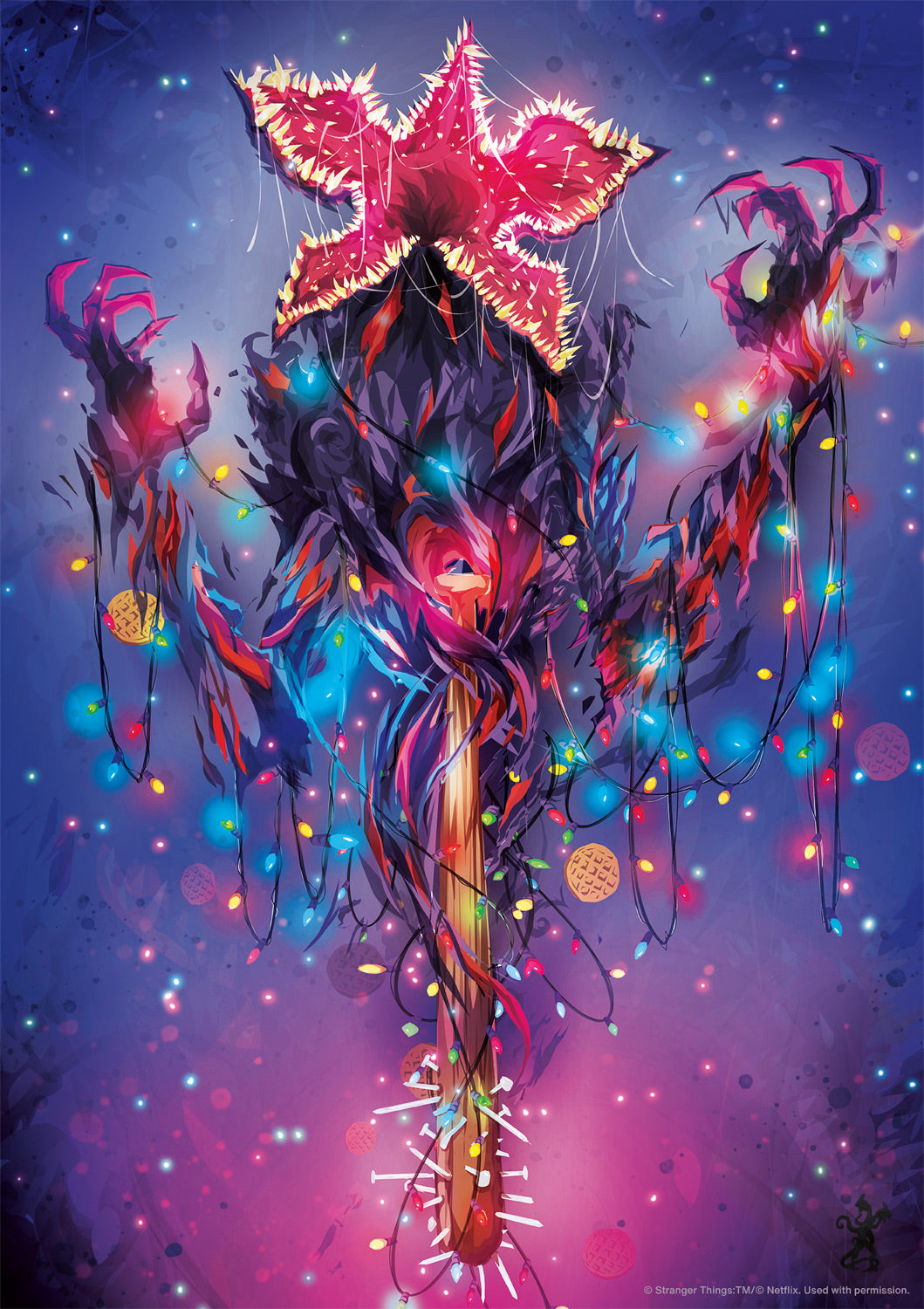 Stranger Things Demogorgon Lights 500 Piece Jigsaw Puzzle