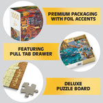 Gold Collection: Cinque Terre Seas – 1000 Piece Jigsaw Puzzle