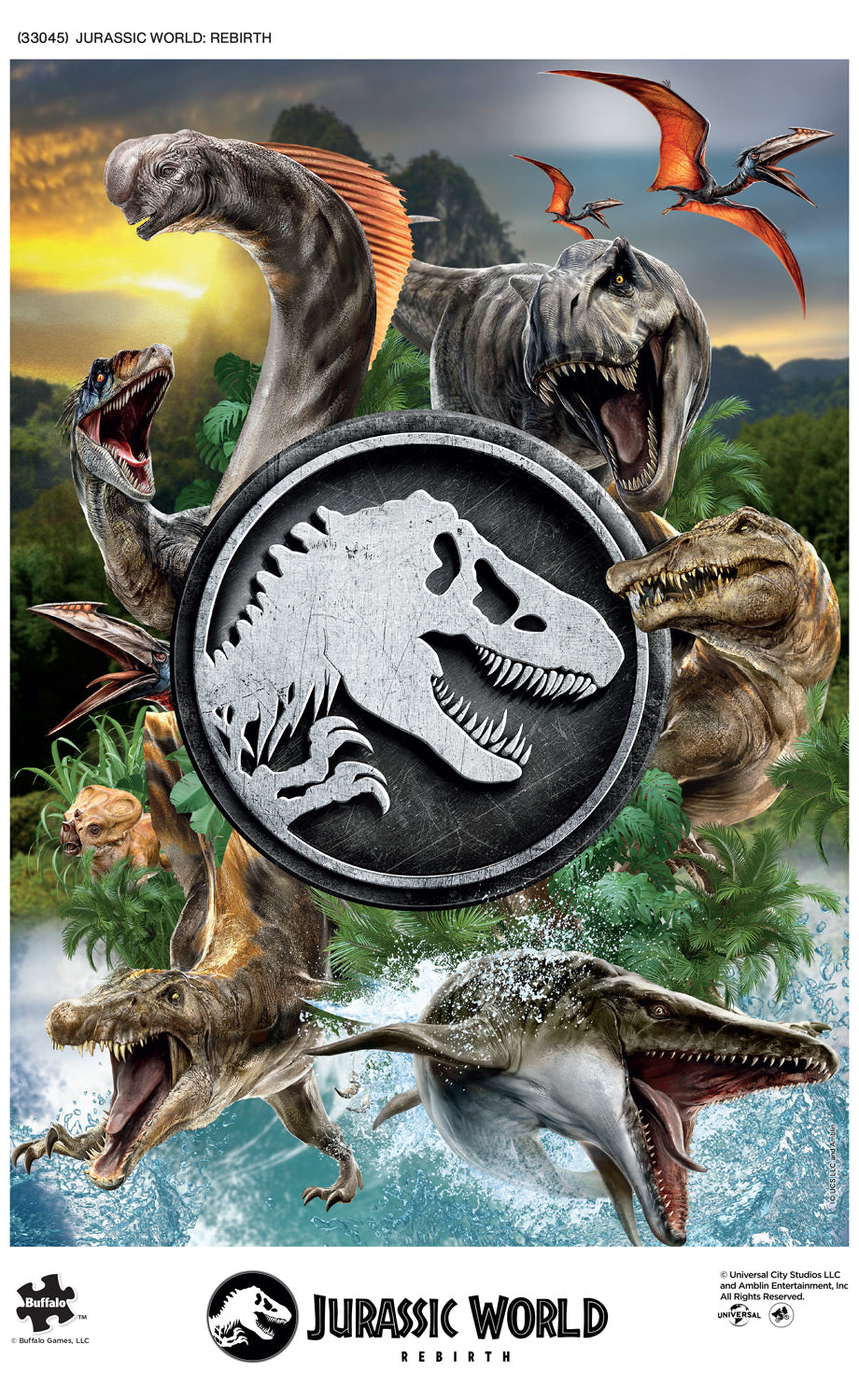 Jurassic World Rebirth 500 Piece Jigsaw Puzzle