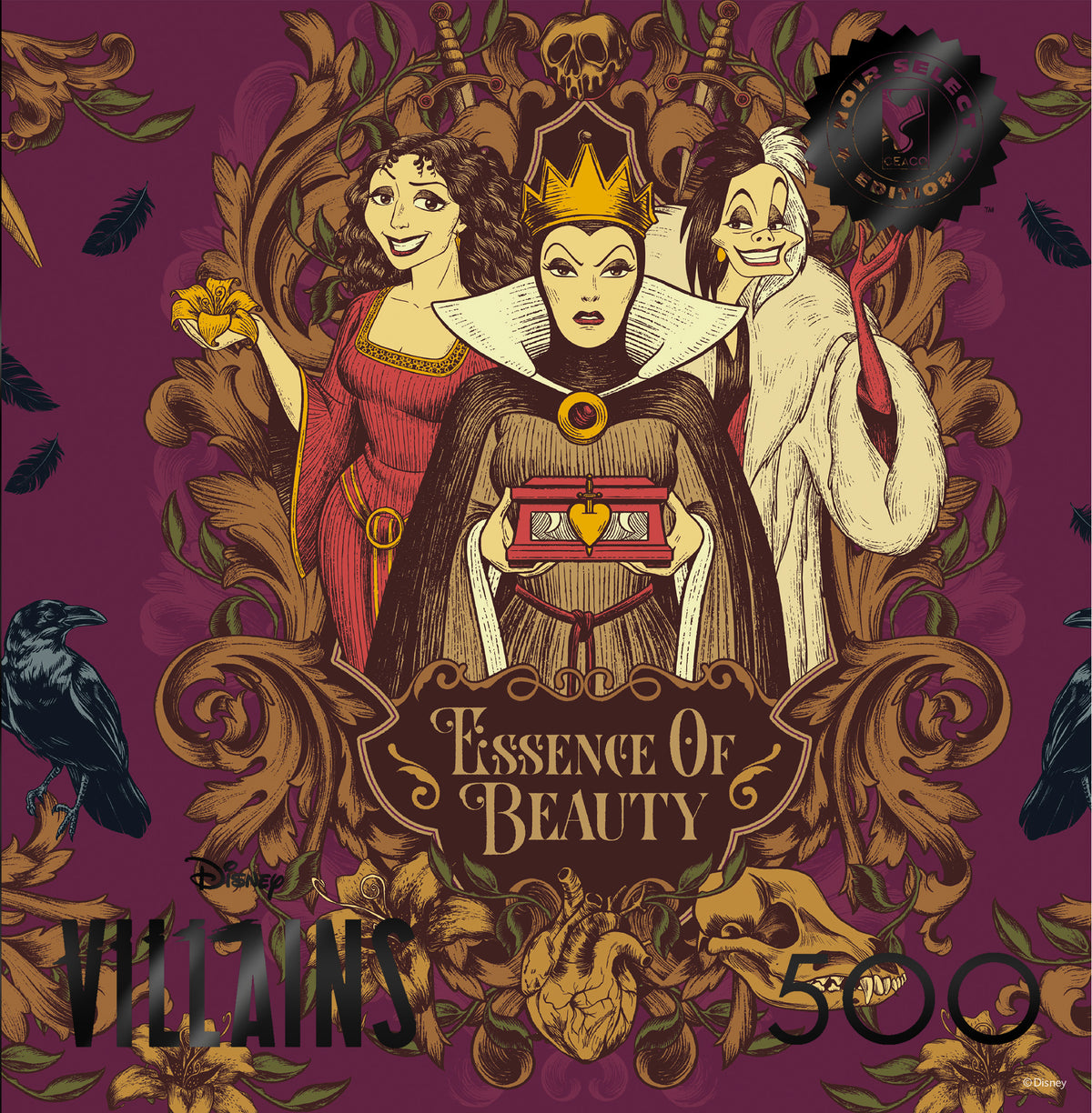 Ceaco – 500 Piece Disney Noir SVillians Essence Of Beauty Jigsaw Puzzle