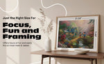 Silver Select: Mickey + Minnie Sweetheart Bridge, Thomas Kinkade Disney Dreams 500 Piece Puzzle