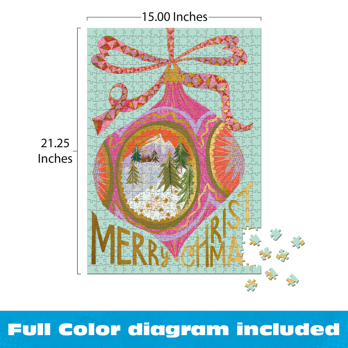 Gold Collection: Christmas Bauble 500 Piece Puzzle