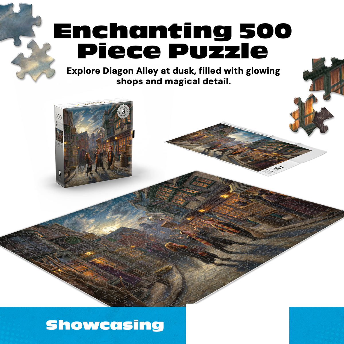 Silver Select: Harry Potter: Diagon Alley (Thomas Kinkade) 500 Piece Puzzle