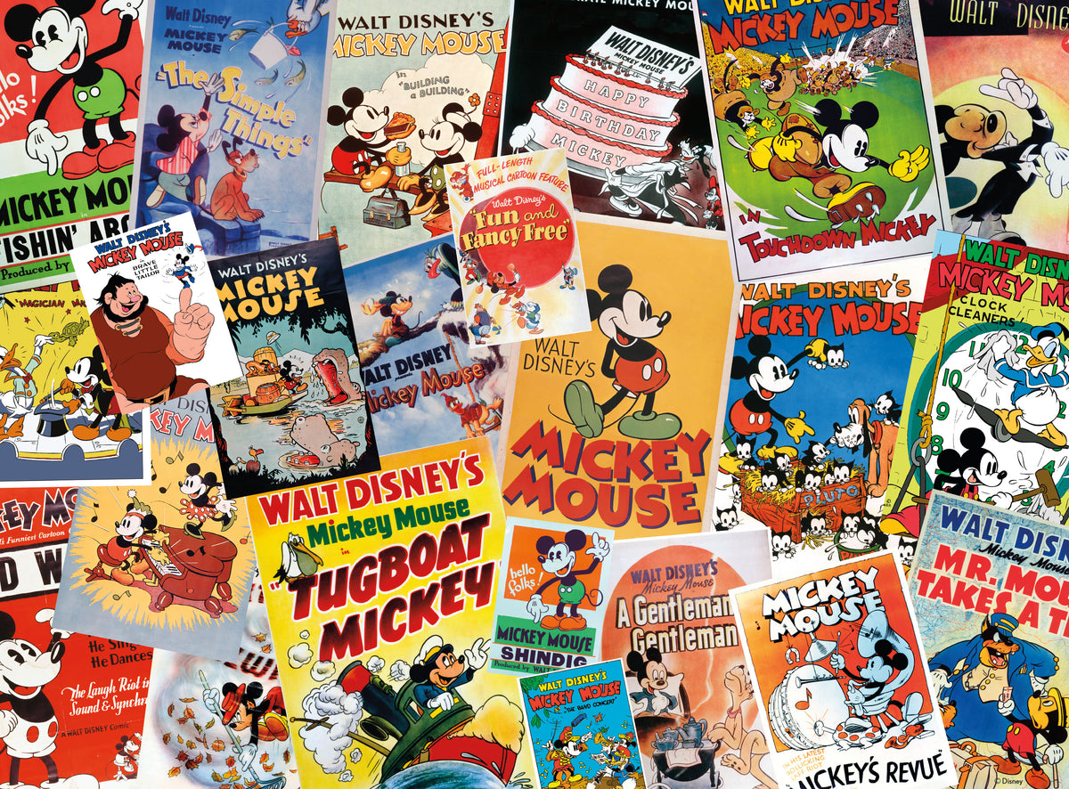 Ceaco - Vintage Mickey Mouse Poster Collage 1000 Piece Jigsaw Puzzle