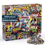 Silver Select: Marvel Comic Collage 2000 Piece Puzzle