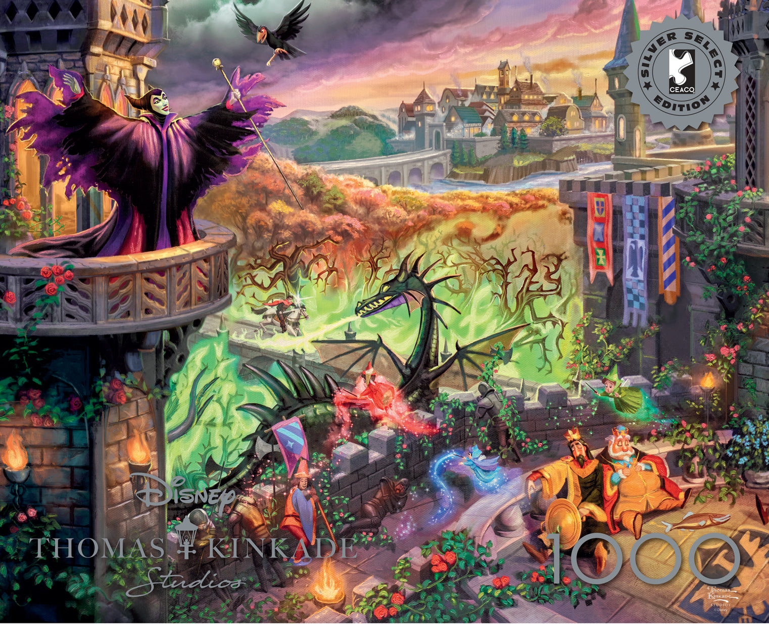 Silver Select: Thomas Kinkade: Maleficent 1000 Piece Puzzle