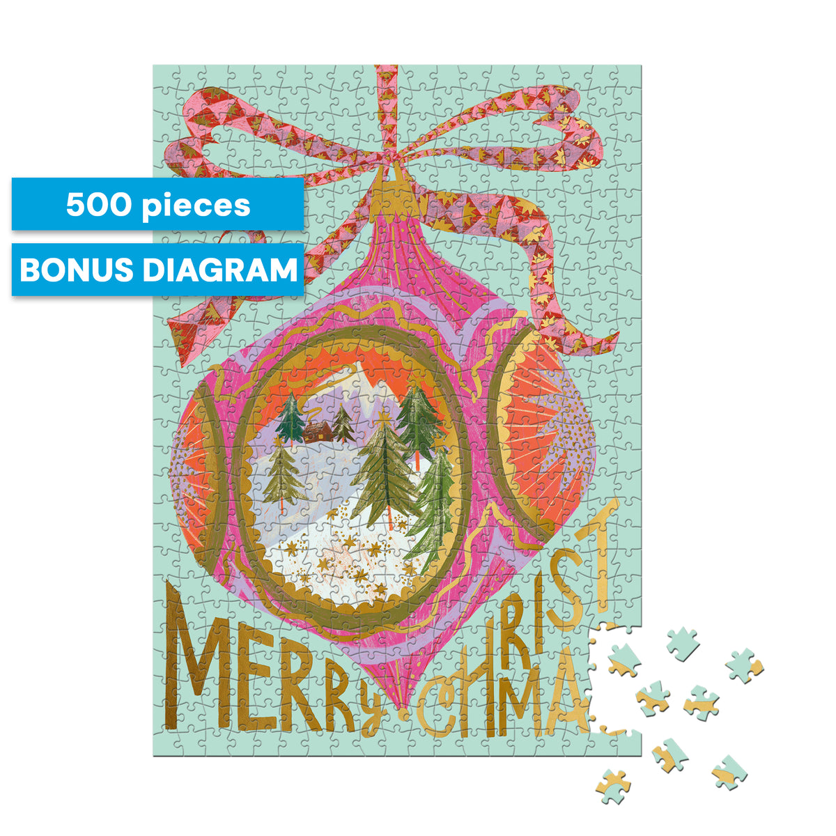 Gold Collection: Christmas Bauble 500 Piece Puzzle