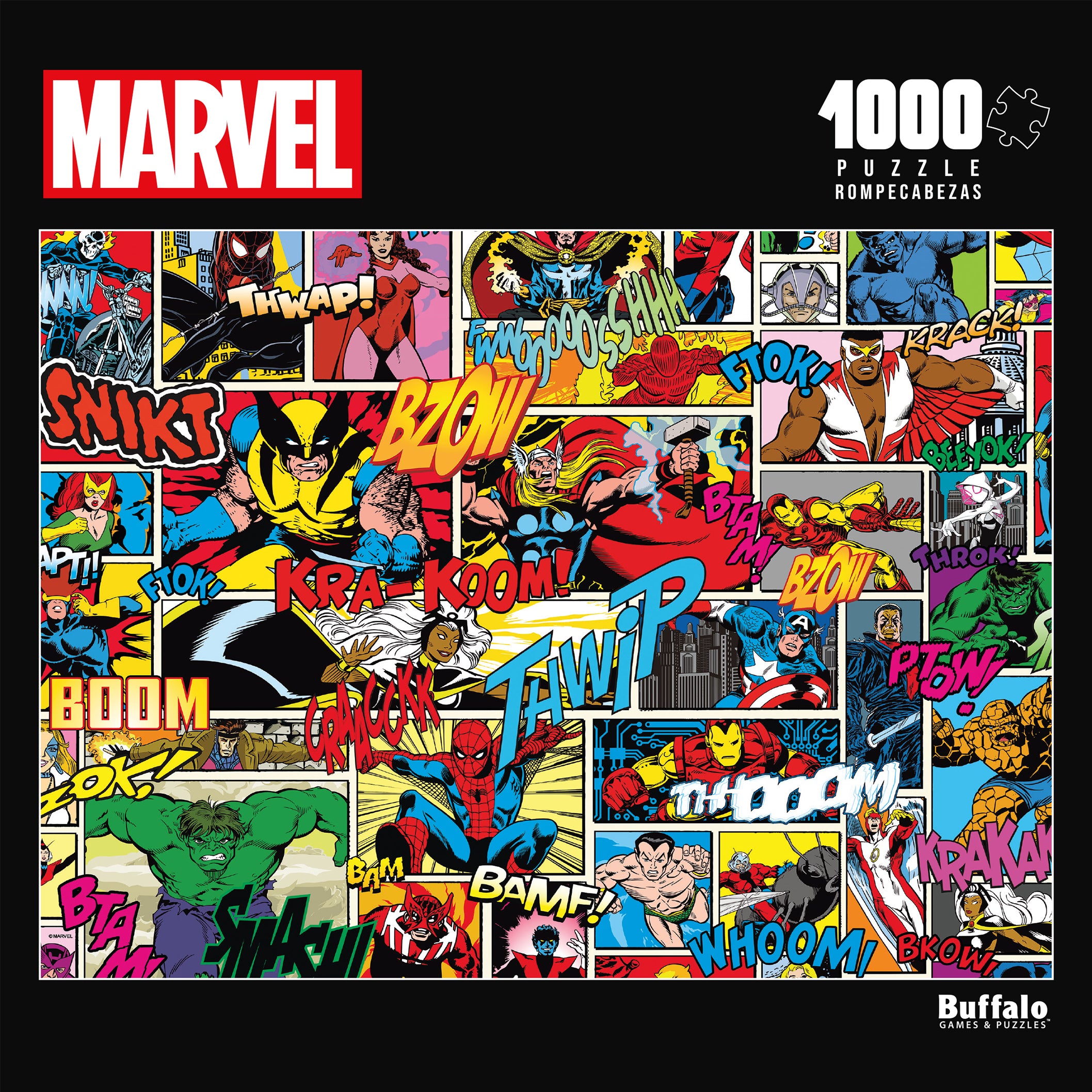Marvel Heroes Comic Collage 1000 Piece Jigsaw Puzzle