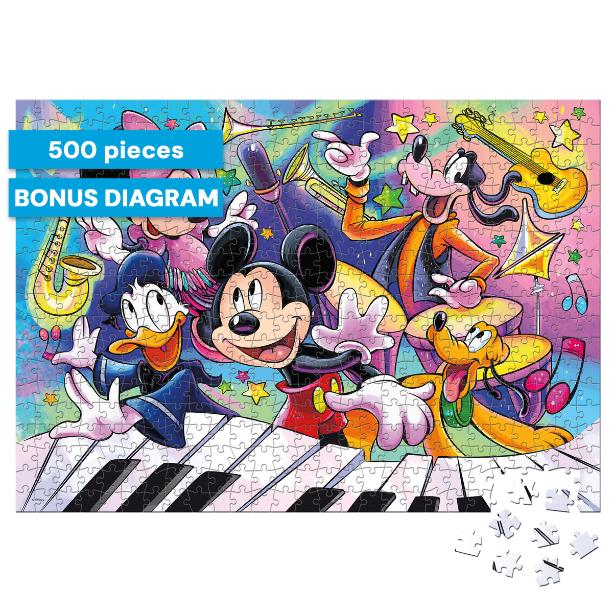 Silver Select: Disney Mickey's Music 500 Piece Puzzle