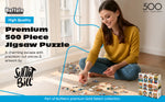 Gold Collection: Dressy Dogs, Cozy Cats 500 Piece Puzzle