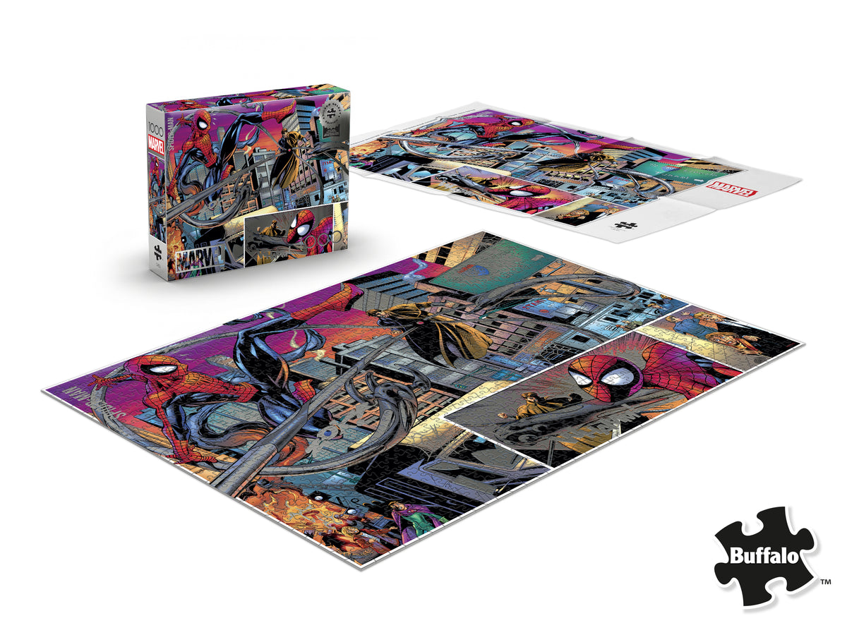 Marvel Silver Select Spider-Man vs. Doctor Octopus 1000 Piece Puzzle
