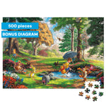 Thomas Kinkade Disney Silver Select: Winnie the Pooh 500 Piece Puzzle